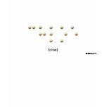 Chloe in Braille t-shirts