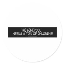 CHLORINE NEEDED/BIG BANG THEORY/COLD WORLD ROUND STICKERS