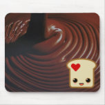 choco chocolate mousepad with toast