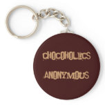 chocoholics anonymous keychains