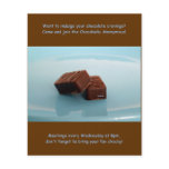 Chocoholics Anonymous meetings flyers