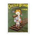 Chocolat Besnier Vintage Ad postcards