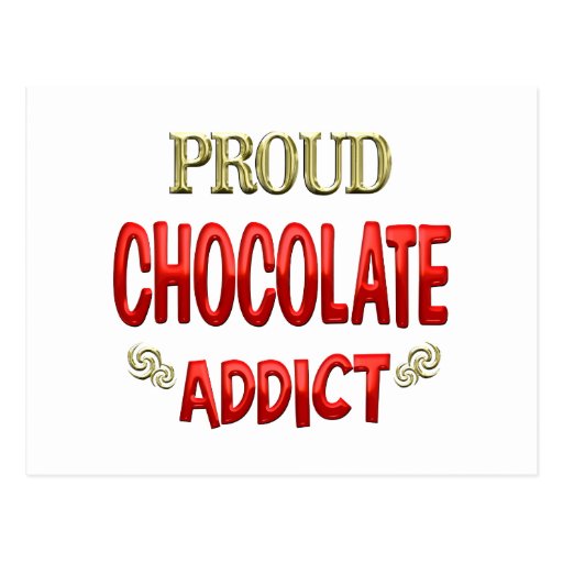 Chocolate Addict Postcards
