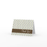 Chocolate and Blue Polka Dot Thank You Cards