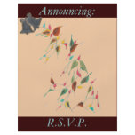 Chocolate apricot Wedding Flyer
