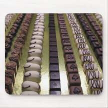 Chocolate assortments mouse pads