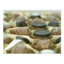 Chocolate assortments post cards