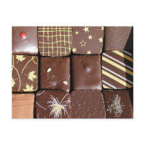 Chocolate assortments postcards