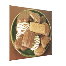 Chocolate biscuits gallery wrapped canvas