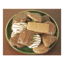 Chocolate biscuits art photo