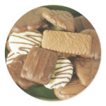 Chocolate biscuits stickers