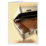 Chocolate briefcase greeting card