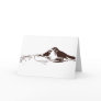 Chocolate Brown Lovebirds-Wedding Save the Date
