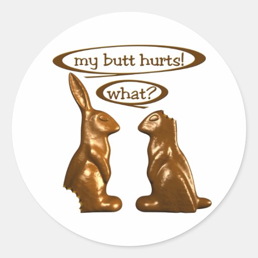 Chocolate bunnies stickers