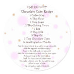Chocolate Cake in a Mug Recipe - Stickers