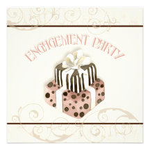 Chocolate Cake Swirl Bridal Shower Invitation