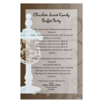 Chocolate Candy Buffet Bar, Urn of Sweets Flyer Design
