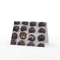 Chocolate Candy I'm Sorry Cards
