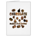 Chocolate cards