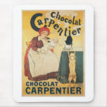Chocolate Carpentier Vintage Hot Chocolate Ad Art mousepads