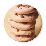 Chocolate Chip Cookie Pile magnets