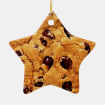 Chocolate Chip Cookie Star Ornament