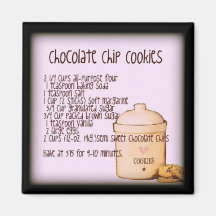 Chocolate Chip Cookies Refrigerator Magnet