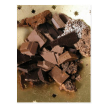 Chocolate chunks postcards