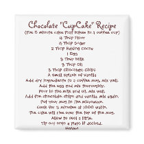 Chocolate "Cup Cake" in a Mug Recipe - Magnet
