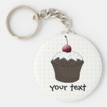 Chocolate cupcake keychain