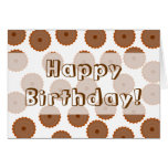 Chocolate Cupcake Pattern. Card