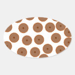 Chocolate Cupcake Pattern. stickers