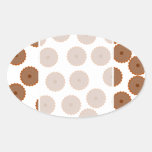 Chocolate Cupcake Pattern. stickers