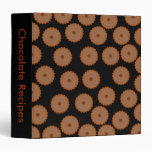 Chocolate Cupcake Pattern. Vinyl Binder