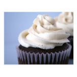 Chocolate Cupcakes Vanilla Frosting Post Card
