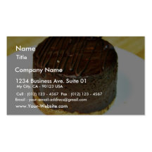 Chocolate Dessert Cake Business Card