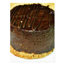 Chocolate Dessert Cake postcards