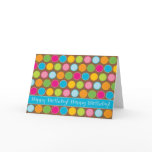 Chocolate Dots Birthday Card
