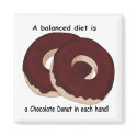 Chocolate Doughnut Diet Magnet