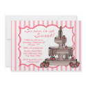 Chocolate Fountain Birthday invitations