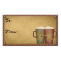 Chocolate Gift Tag business cards