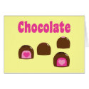 Chocolate Heart Bonbons cards
