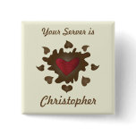 Chocolate Heart Employee Badge