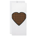 chocolate heart icon rack cards