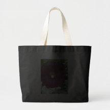 Chocolate Hollyhock Canvas Bags