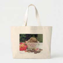 Chocolate ice cream canvas bag