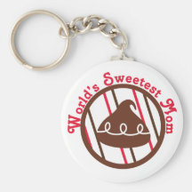 Chocolate Kiss World's Sweetest Mum Gifts Keychains