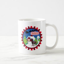 chocolate lab believe coffee mug