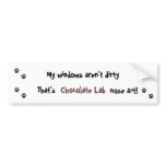 Chocolate Lab Bumper Sticker bumper stickers