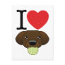 Chocolate Lab Postcard